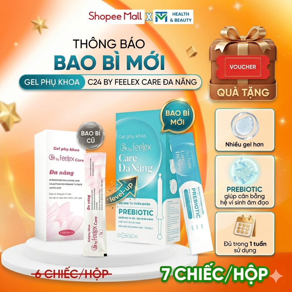 Đũa thần inner - Gel phụ khoa C24 by Feelex Care đa năng, cân bằng pH, dịu nhẹ, an toàn, tiện lợi