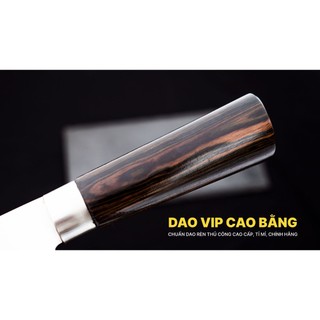 Dao lọc thái thép trắng cán gỗ - LKM DAO VIP CAO BẰNG