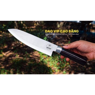 Dao lọc thái thép trắng cán gỗ - LKM DAO VIP CAO BẰNG