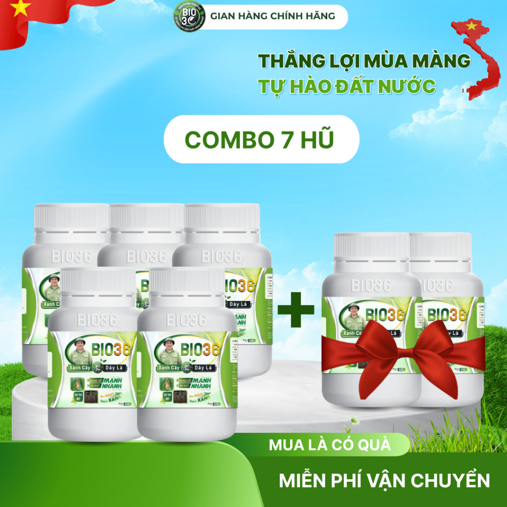 Combo 5 TẶNG 2 Bio36 Kích Rễ Kích Đọt, Phân Bón Sinh Học Giúp Ra Rễ Nhanh, Bung Đọt Mạnh, Phục Hồi C