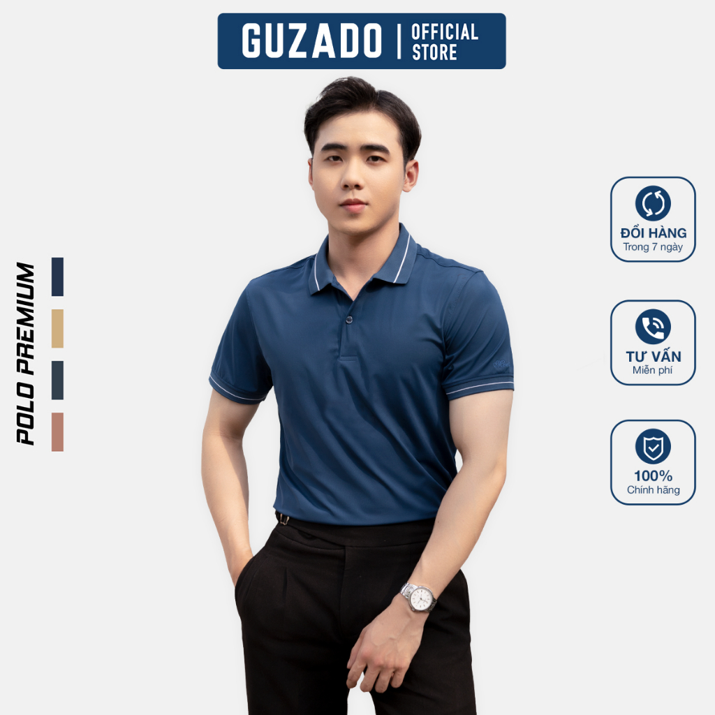 [XẢ HÀNG]Áo Polo Guzado Coolmax Cao Cấp Cho Nam Lên Form Cực Đẹp,Mẫu Regular Fit MPL