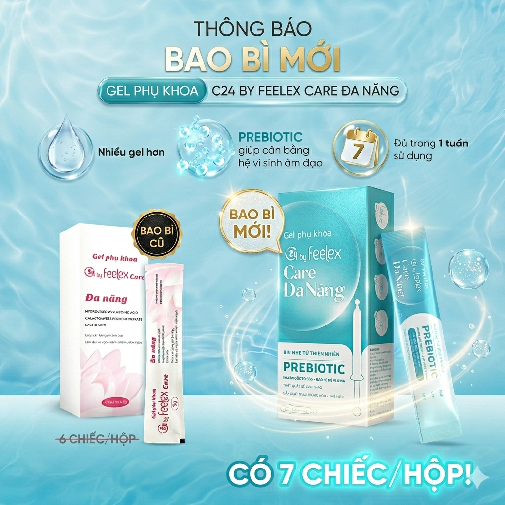 Hộp 07 chiếc đũa thần inner C24 by Feelex Care đa năng, vệ sinh phụ nữ toàn diện, an toàn, tiện lợi