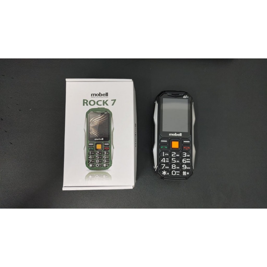 Điện Thoại 4G ROCK 7 Mobell Pin Trâu Chống Va Đập Siêu Bền Cho Người Già BH 1 Năm Freeship
