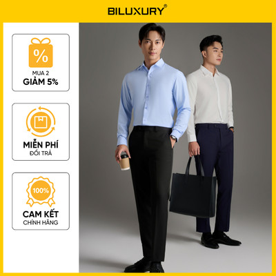 [T8_ĐỒNG GIÁ 849K] Combo Bộ Sơ Mi và Quần Âu Nam 9SMDB547/9QAUB536 Form Bodyfit Cao Cấp Chống Nhăn Kháng Khuẩn