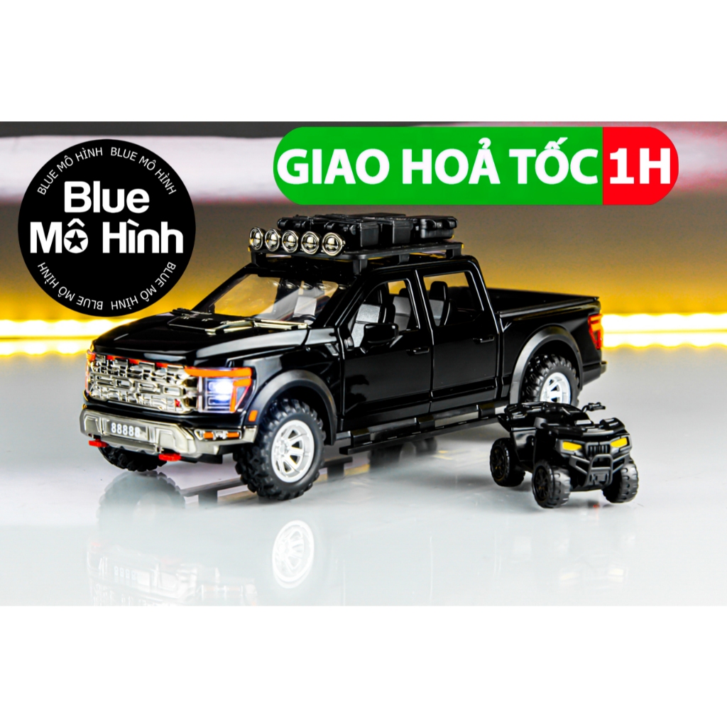 Xe mô hình bán tải Ford F150 Raptor Pickup 1:24