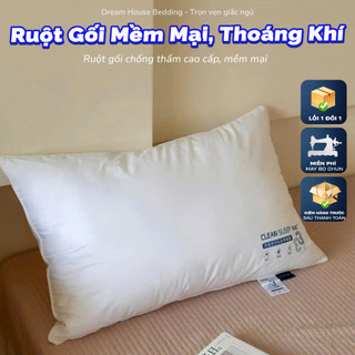 Ruột Gối Chống Thấm Cao Cấp, Vỏ Vải Thoáng Khí Mềm Mại, Kháng Khuẩn, Êm Ái Cho Giấc Ngủ Sâu DH Bedding Store