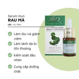 Serum Mụn Lúa Mạch Hana white &LeoQ Tinh chất Rau Má, Nghệ Tươi 15ml