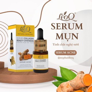 Serum Mụn Lúa Mạch Hana white &LeoQ Tinh chất Rau Má, Nghệ Tươi 15ml