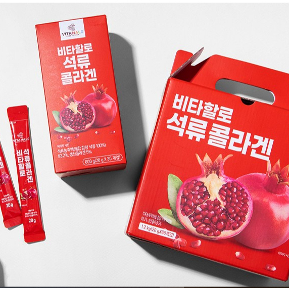 Thanh Collagen Vị Lượu Vitahalo, Hộp 30 gói 600g