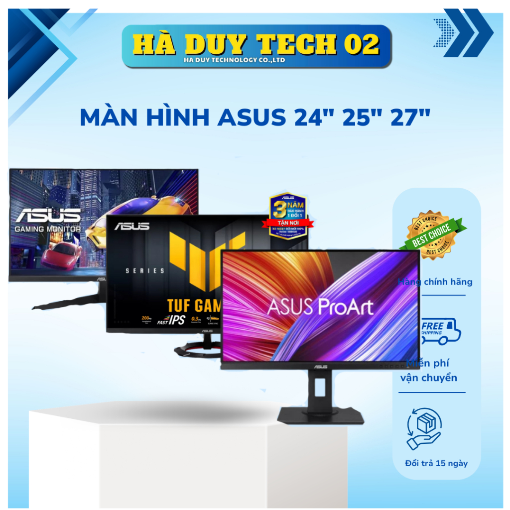Màn Hình ASUS VY279HGR/PROART PA278QEV/PROART PA278QGV/TUF VG279Q5R - Chính Hãng - HaDuyTech
