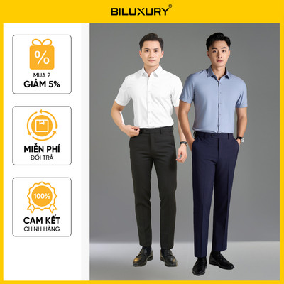 [T8_ĐỒNG GIÁ 779K] Combo Bộ Sơ Mi và Quần Âu Nam 9SMCB548/9QAUB536 Form Bodyfit Cao Cấp Chống Nhăn Kháng Khuẩn