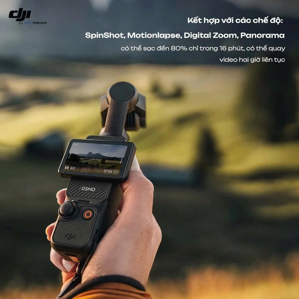 Camera hành động DJI Osmo Pocket 3 - Cầm tay bỏ túi nhỏ gọn, Chống Rung,Quay video sắc nét 4K 120fps | BigBuy360 - bigbuy360.vn