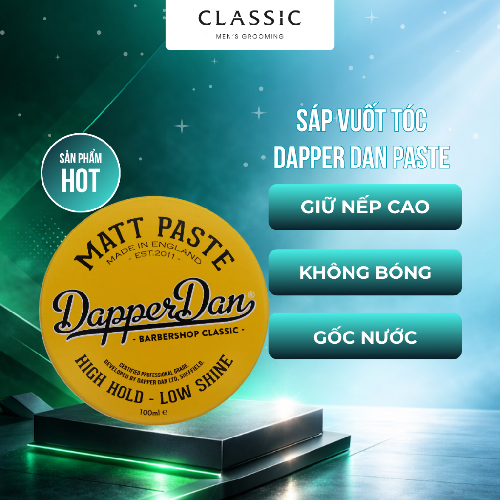 Sáp Vuốt Tóc Dapper Dan Matte Paste 100ml