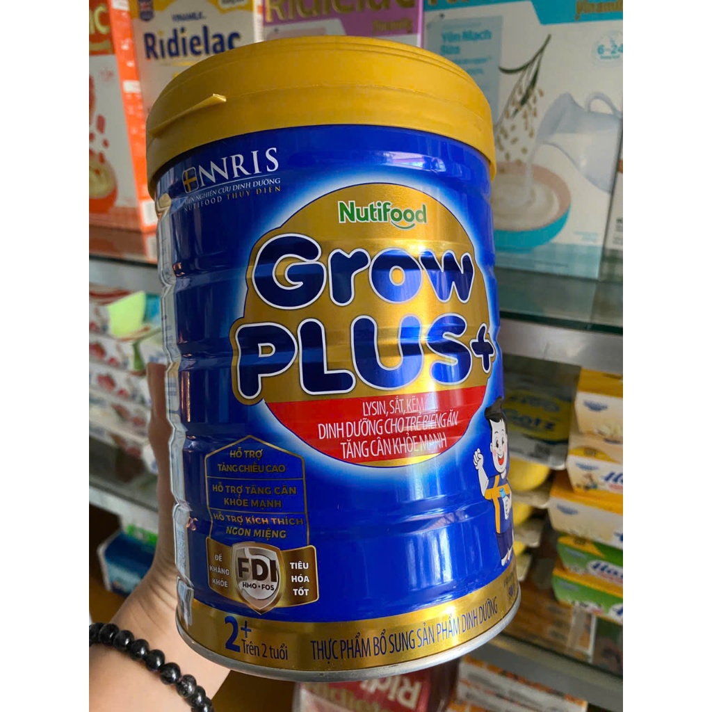 Sữa bột Nutifood Grow Plus+ Xanh 2+ 900g