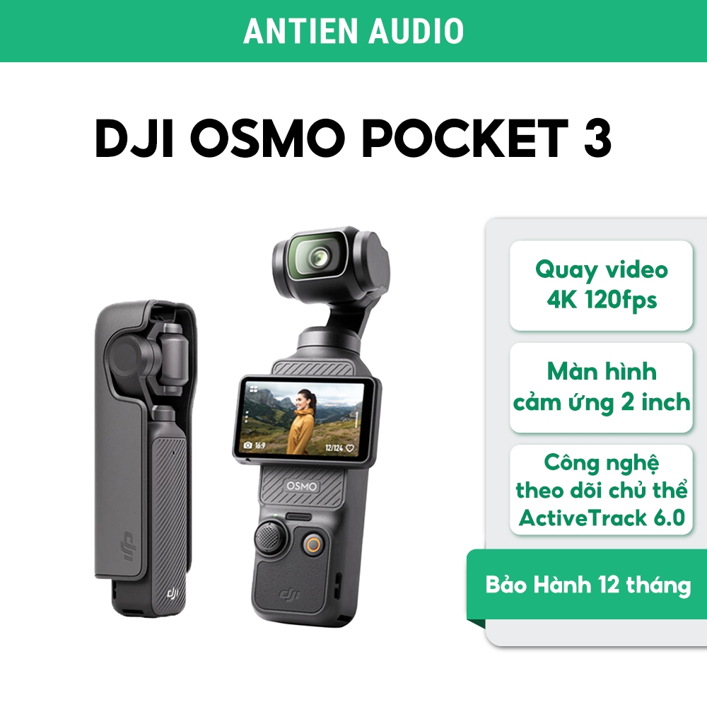 Camera hành động DJI Osmo Pocket 3 - Cầm tay bỏ túi nhỏ gọn, Chống Rung,Quay video sắc nét 4K 120fps | BigBuy360 - bigbuy360.vn
