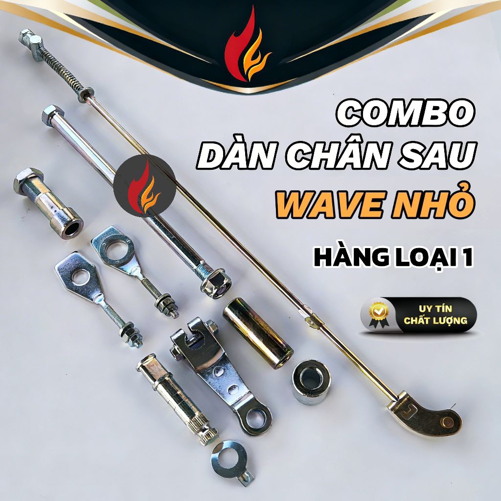 Combo Dàn Chân Bánh Sau Wave Nhỏ Cao Cấp Loại 1 Xi Sáng Lắp Như Zin | Cốt bánh sau Tăng Sên Cục canh