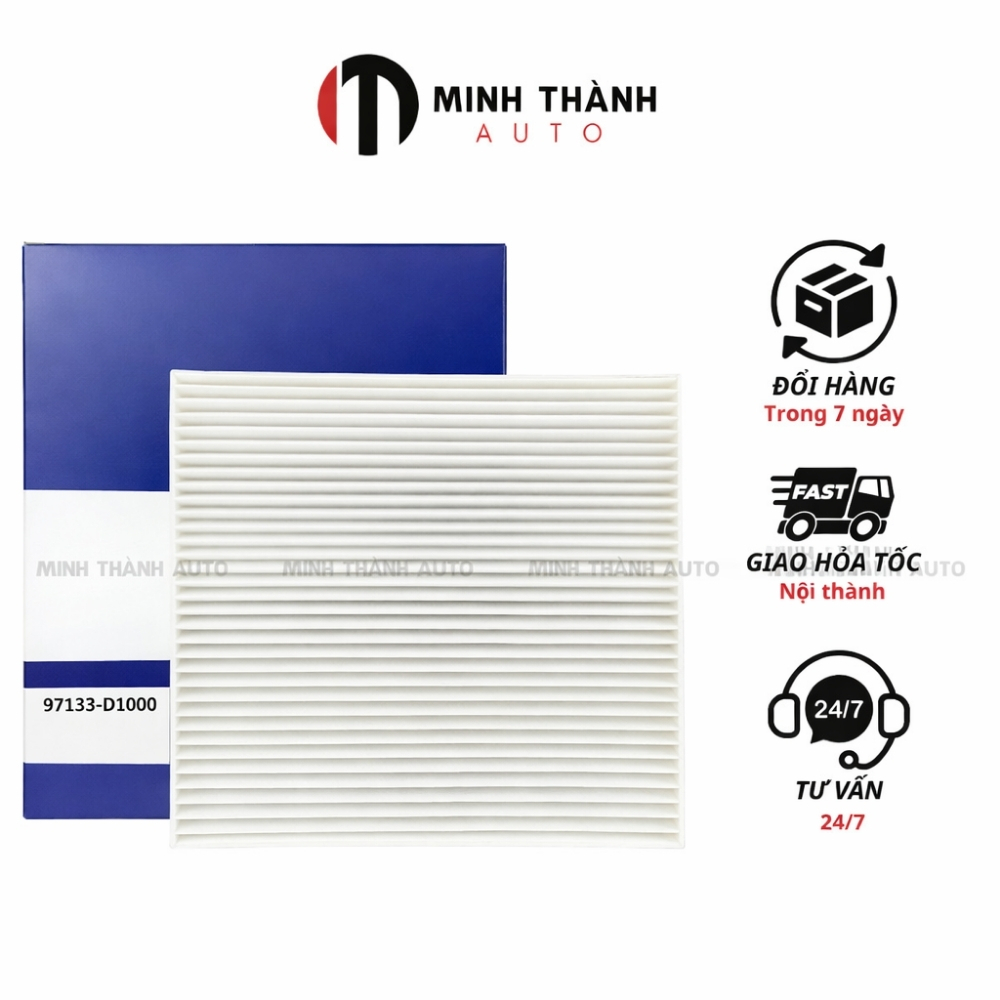 Lọc gió điều hòa, máy lạnh xe Accent(18-22), Tucson(16-21), Sonet, Kona 97133D1000/97133D3000/97133D