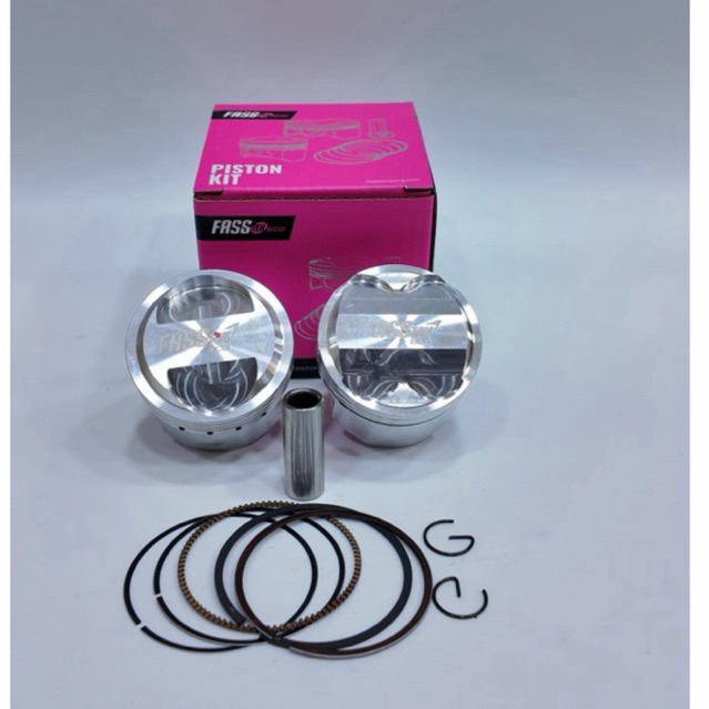 Bộ Piston bạc Fasstek 54 4val và 2val cho xe Wave, Dream, Cub chính hãng