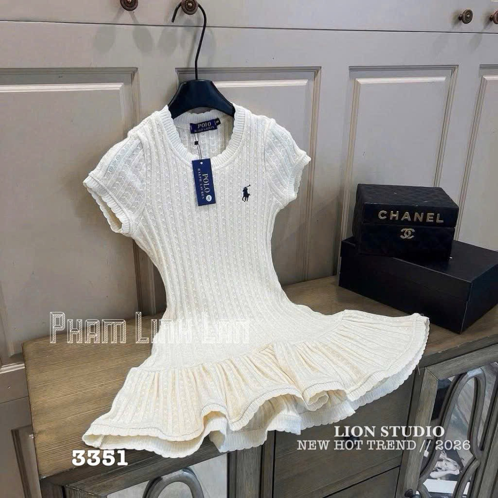 🦁LION STUDIO❤️ váy polo đuôi cá 3351 hai màu  QCCC ,