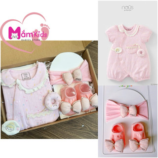 [Nous] Set Quà Sơ Sinh  Nous Cho Bé 3-5.5kg Tặng Kèm Hộp Chất Liệu Mềm Mại, Co Giãn, Thấm Hút Tốt