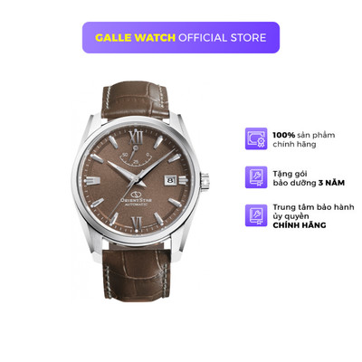 Đồng hồ Nam Orient Star Contemporary RE-AU0113Y00B dây da đeo tay kính Sapphire cao cấp chính hãng