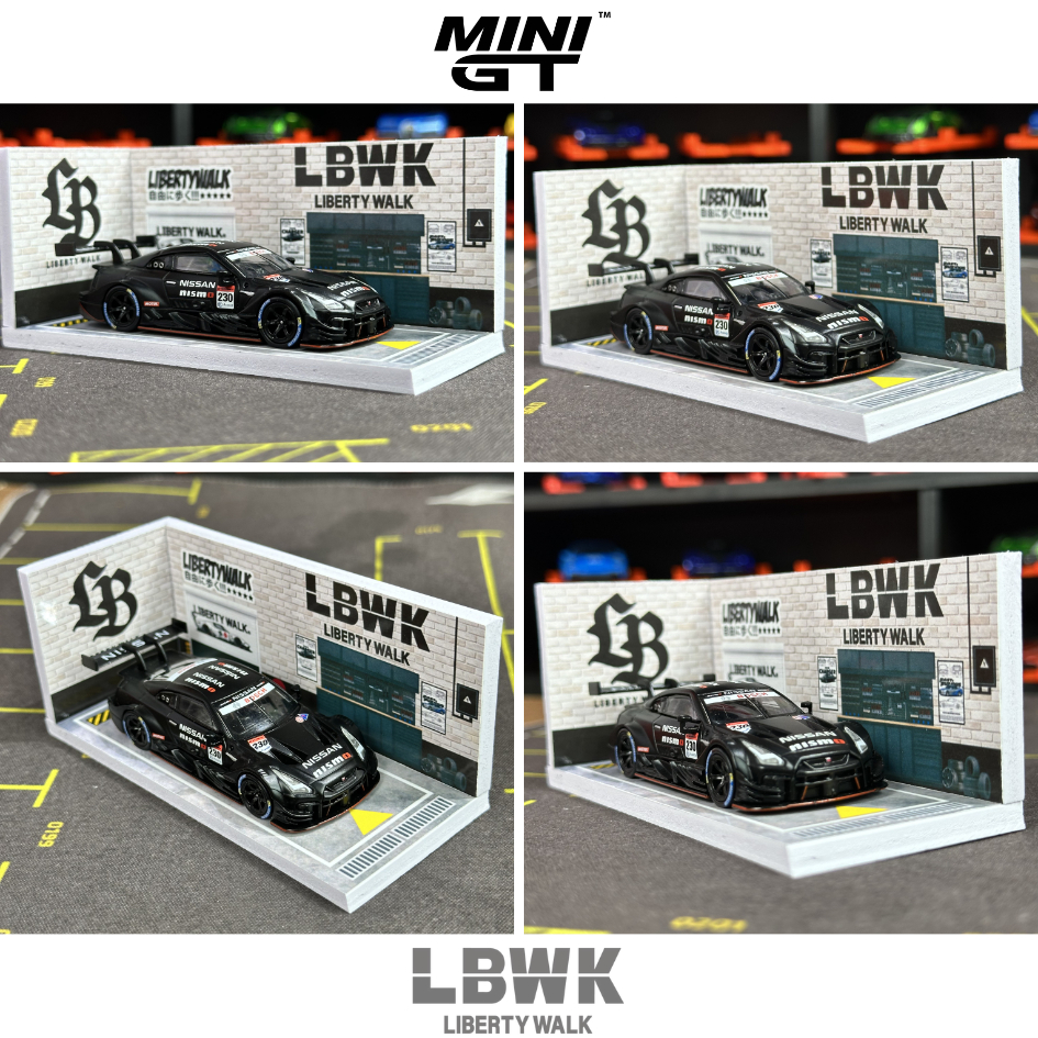 Garage hầm để xe trưng bày xe ô Tô mô hình Hot Wheels, Tomica - LBWK - 1:64