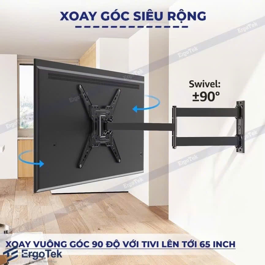 Giá Treo Tivi Xoay Đa Năng Ergotek E86 32'' - 65''Inch [Hàng Chính Hãng]