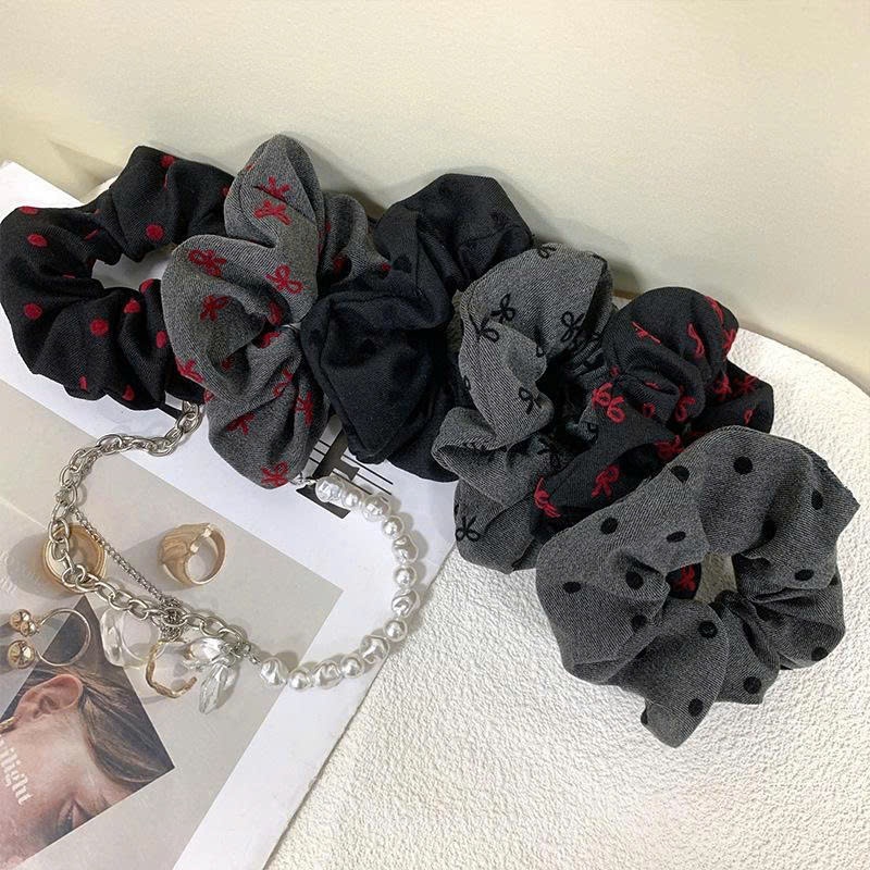 Combo 10 Scrunchie Vintage Hàn Quốc | Dây Buộc Tóc Búi Tóc Thời Trang