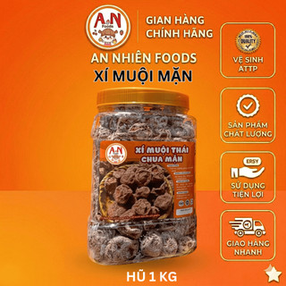 Xí Muội Mặn, Dẻo Mềm, Vị Mặn Chua Đặc Trưng, Đồ Ăn Vặt An Nhiên Foods