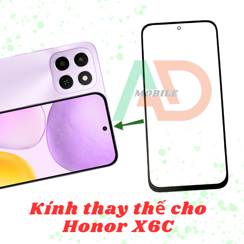 AD mặt kính Honor X6C, kính dùng ép cho Honor X6C