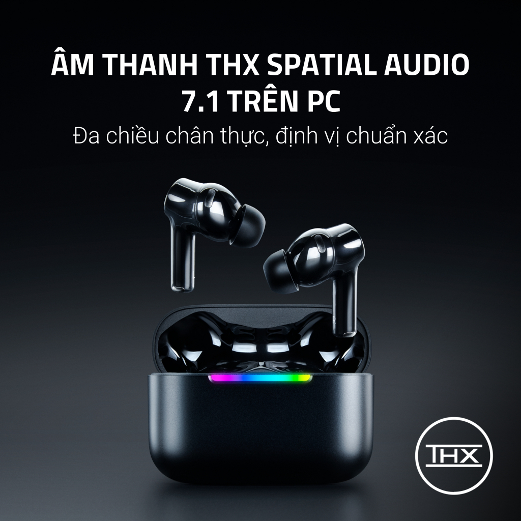 [NEW] Tai Nghe Gaming Razer Hammerhead V3 X HyperSpeed | 2,4GHz & BT 5.3 | Hộp Sạc Dongle | Pin 35h | 7.1 @PC | IPX4 | BigBuy360 - bigbuy360.vn