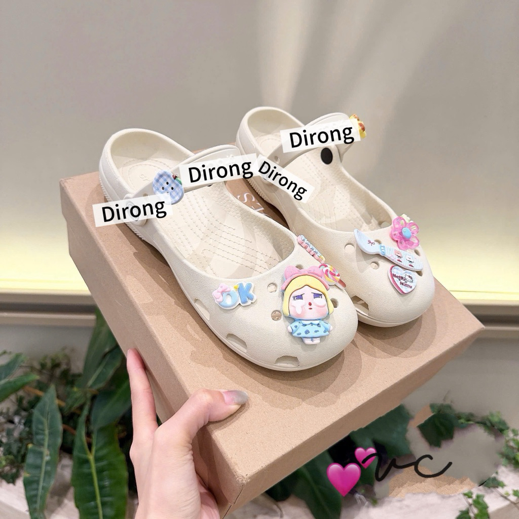Giày Sục Ballet Nhựa Đúc Kèm Ticker