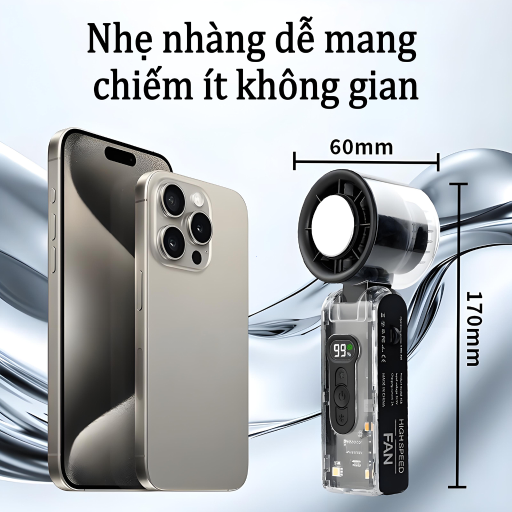 ⚡ quạt mini cầm tay ⚡1-199 cấp  không có tiếng ồn quạt sò lạnh Màn hình LED quạt tích điện mini | BigBuy360 - bigbuy360.vn