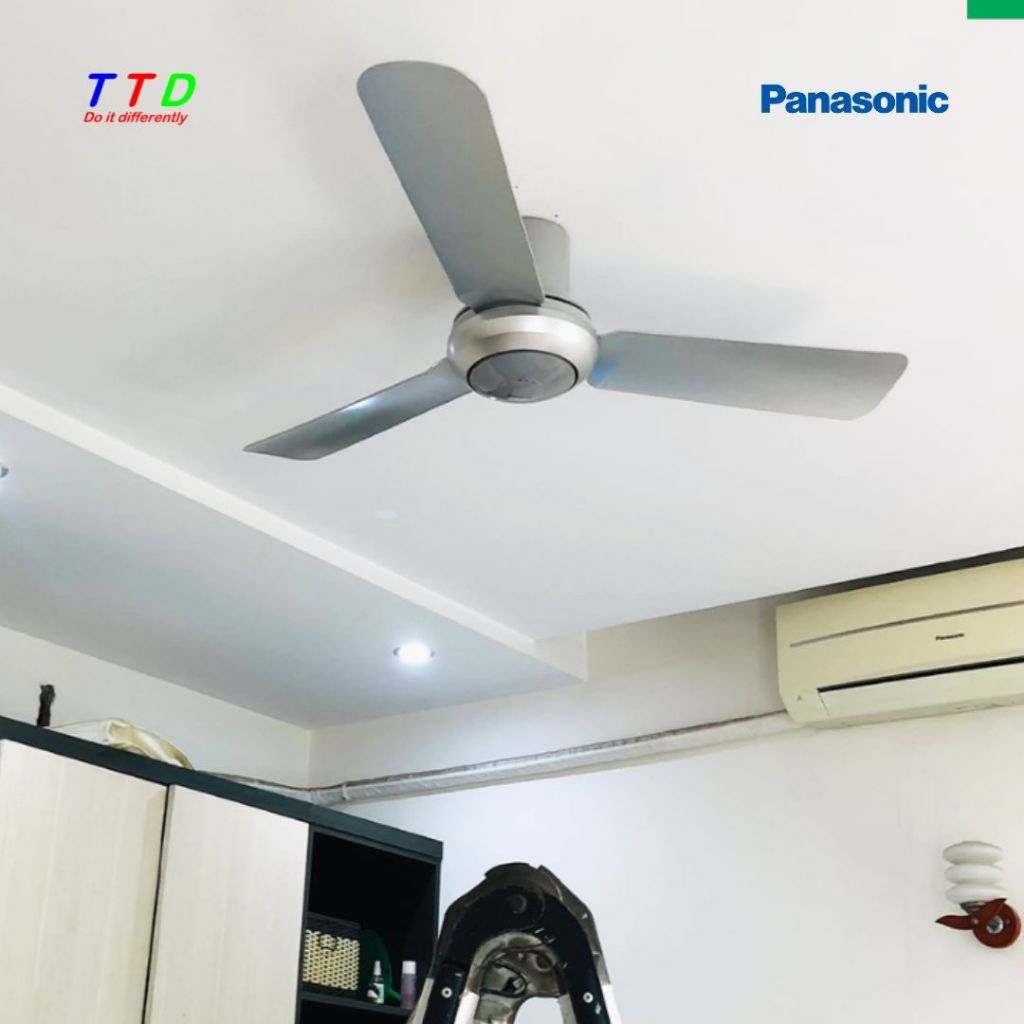 (DEAL MỞ BÁN)Quạt trần 3 cánh Panasonic F-48CZL (Ty ngắn 14cm)