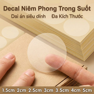 Tem Dán Decal Niêm Phong Trong Suốt – Bám Dính Chắc Chắn, Đa Kích Thước – Ưu Đãi Đặc Biệt Sản Phẩm – Sale Hot, Giá Tốt