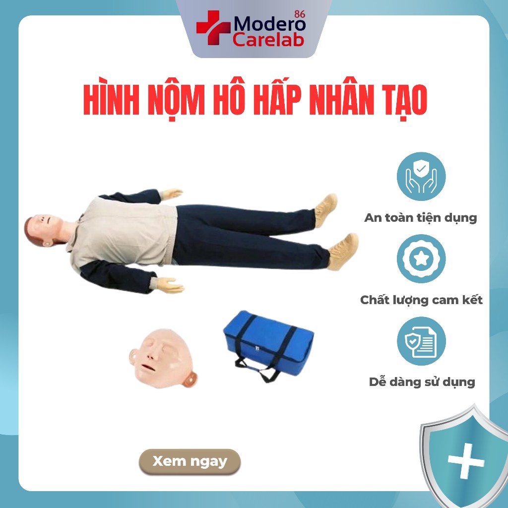 { CHÍNH HÃNG CÓ SẴN} Hình nộm hô hấp nhân tạo, hình nộm ép tim thổi ngạt toàn thân