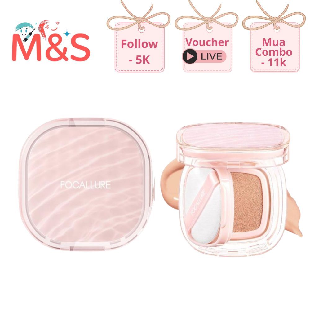 Phấn nước BB FOCALLURE INK LASTING MATTE CUSHION lâu trôi, độ che phủ cao, SPF50 PA++++ 12g F35