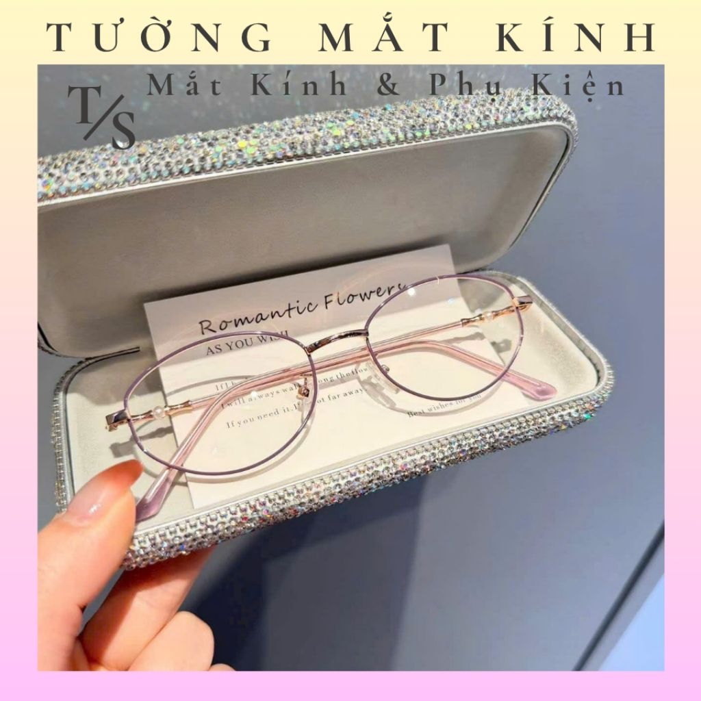 Gọng Kính Thời Trang Dáng Oval ,Gọng Cốt Chắc Chắn
