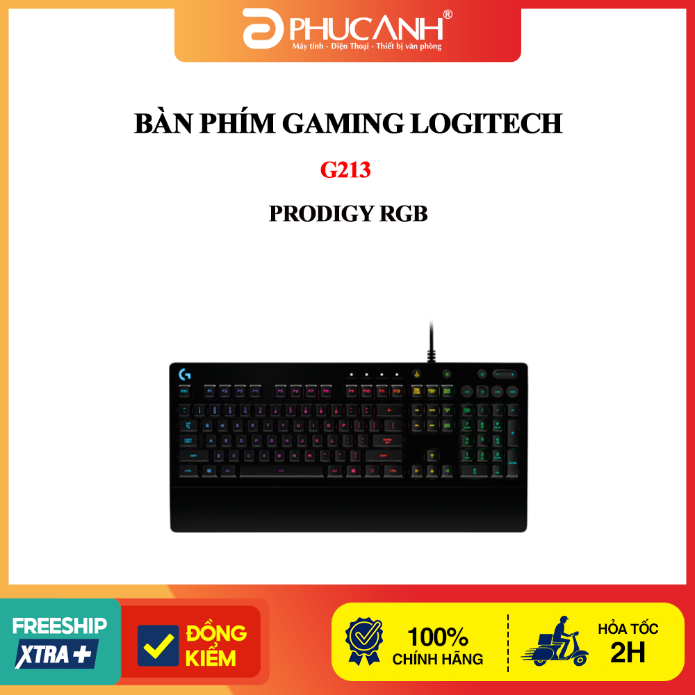 Bàn phím Gaming Logitech G213 Prodigy RGB