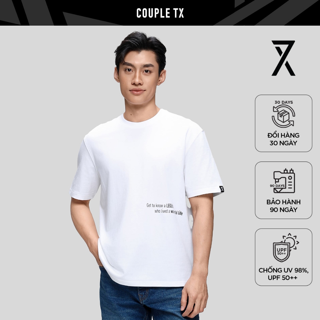 Áo Thun Nam Couple TX Form Relax Waffle MTS 1503