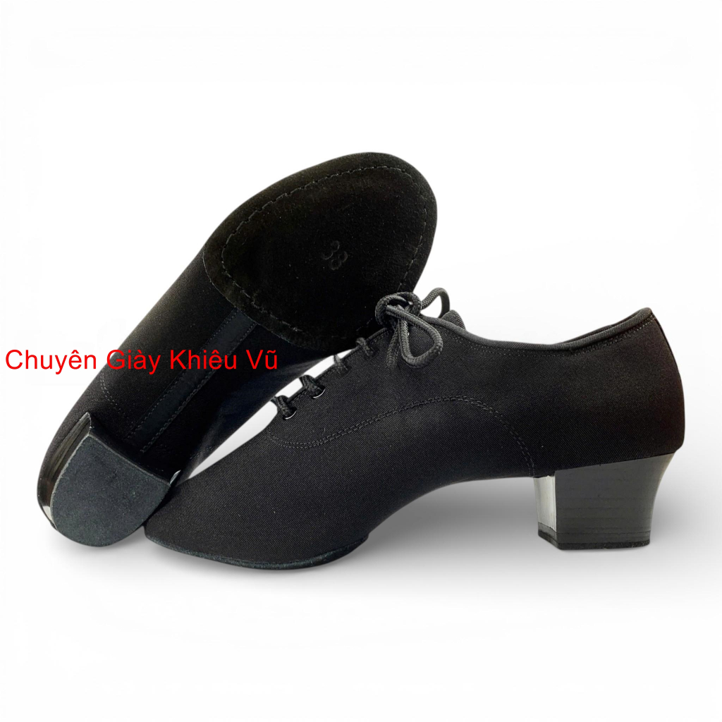Giày Khiêu Vũ Dancesport Latin Nam SD 417 (417SD) - Vải (Tặng Túi Đựng Giày)