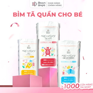 [TĂNG SIZE - TẶNG SỮA TẮM] Tã/Bỉm SmartAngel Size L44/ XL38/XXL36