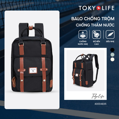 Ba lô thời trang chống thấm nước, chống sốc TOKYOLIFE 40004835 (26x10.5x37cm)