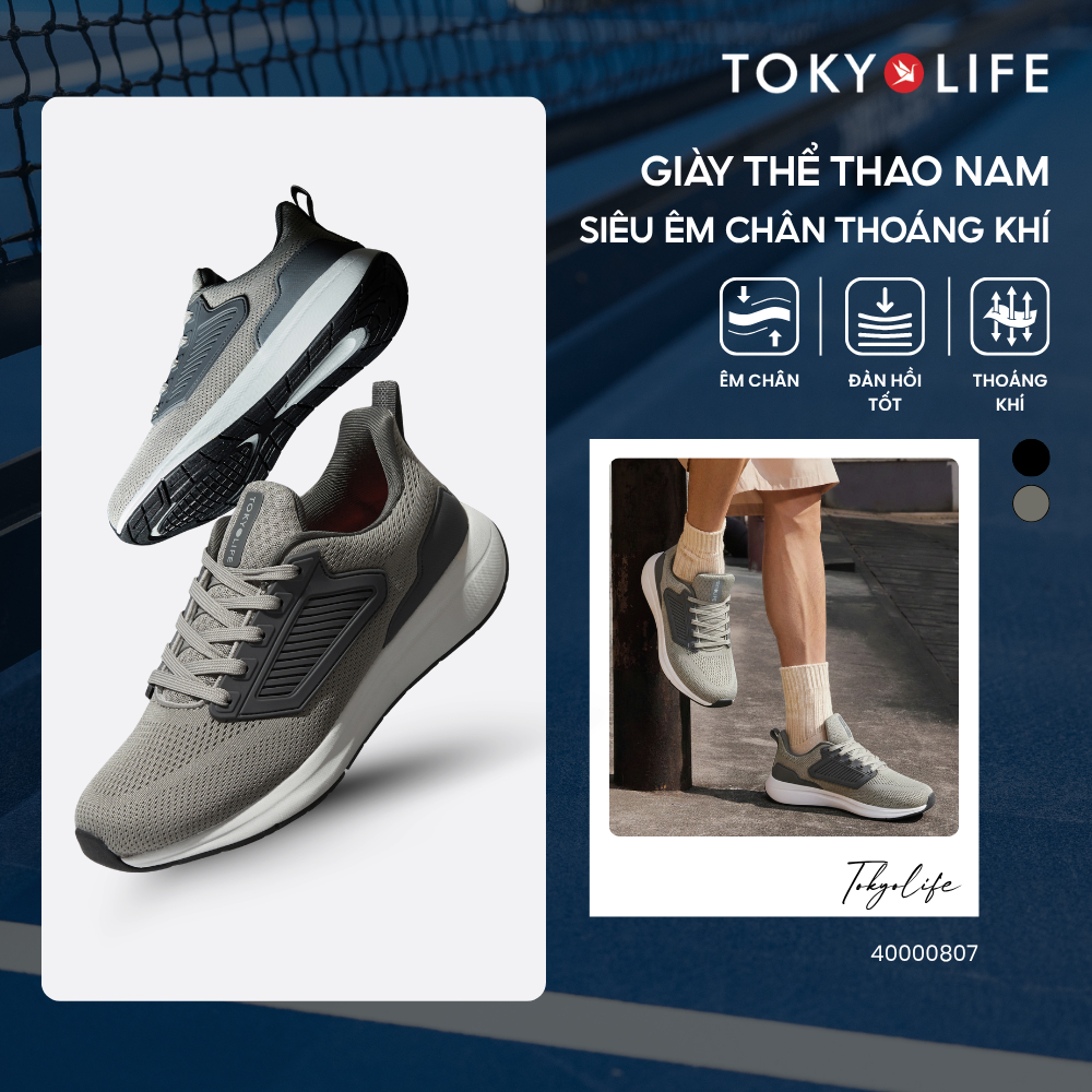 Giày thể thao nam siêu êm chân và thoáng khí TOKYOLIFE 40000807