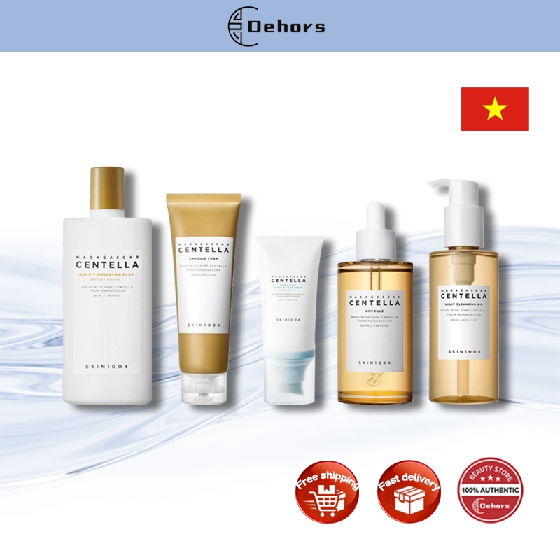 Skin1004 Bộ 4 Sản Phẩm Centella - Dầu Tẩy/Rửa Mặt/Serum/Kem Chống Nắng:Sạch Sâu,Dưỡng Ẩm,Phục Hồi,Bả