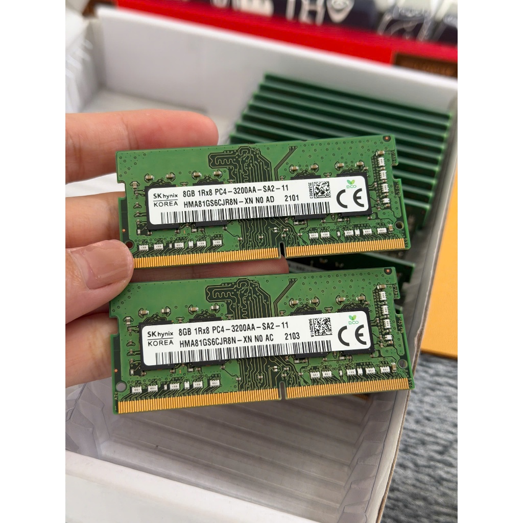 Ram laptop ddr4 8GB, 4G/3200 Hynix, Samssung hàng tháo máy US dell - Hp (Bảo hành 12 tháng)