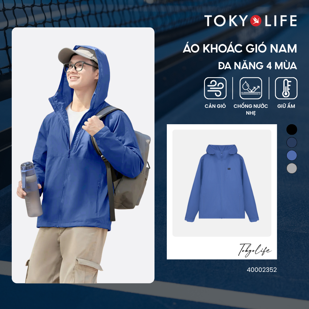 Áo khoác gió nam đa năng 4 mùa 40002352_ TOKYOLIFE