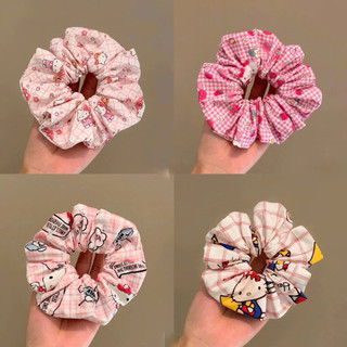 [Peinn] Dây Buộc Tóc Scrunchies Hình Mèo Kitty - Đơn Giản Cho Nữ, Co Giãn Tốt, Dễ Thương