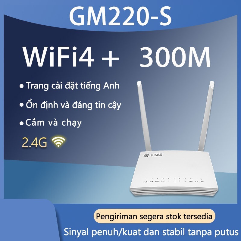 Bộ phát wifi Router wifi GM220-S wifi 4 có mesh ax300 wifi tần số đơn băng tần 2 râu Hàng Cũ
