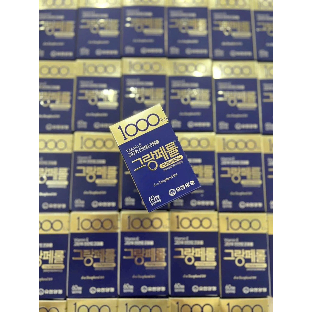 [PICK HÀN] VIÊN UỐNG VITAMIN E 1000IU 60 VIÊN HÀN QUỐC
